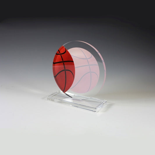 Basketball Achievement Award - Screen Printed - (5¾" x 6¼")