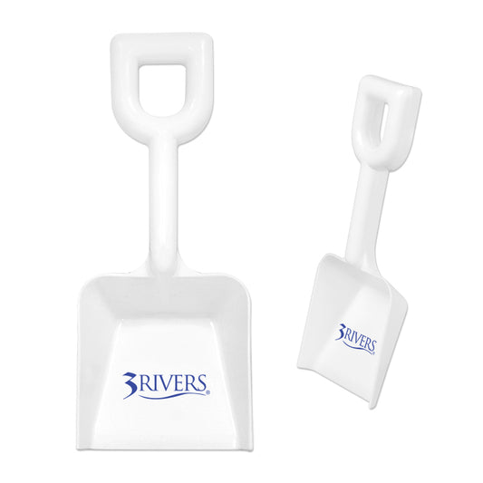 White 8" Plastic Shovel