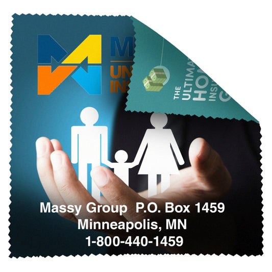 8" X 8" - "HAVASU XL" 2 Sided Full Color - Import Air Ship Microfiber Cloth & Screen Cleaner