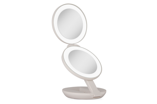 Zadro Lighted Travel Mirror with Magnification & Folding-to-Compact