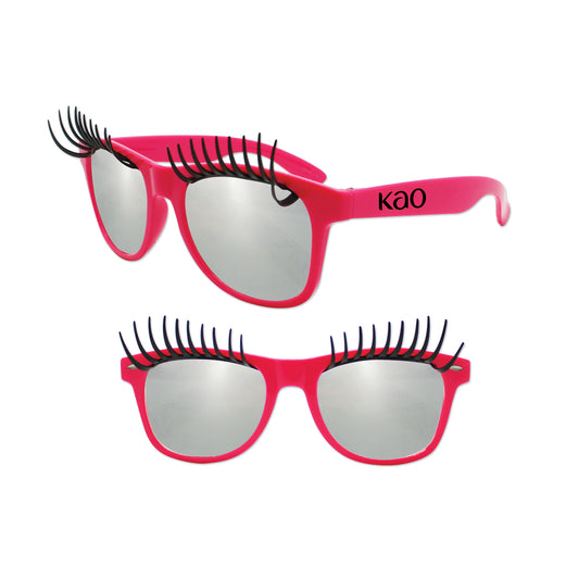 Pink Eyelash Glasses