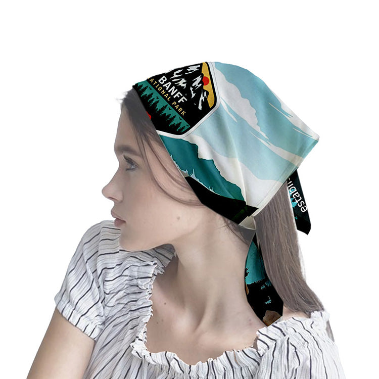 “THE AURORA BANDANA” Headband and Neck Wear Full Color Sublimation – Domestic Production – 22” x 22”