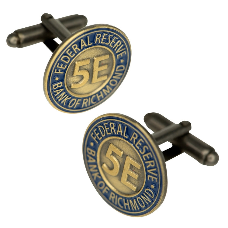 Die Struck Cufflinks Antique Finish (3/4")