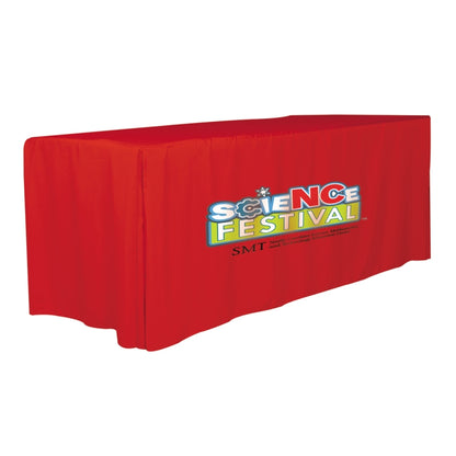 "Omaha Eight" 4-Sided Fitted Style Table Covers & Table Throws (PhotoImage Full Color) / Fits 8 ft T