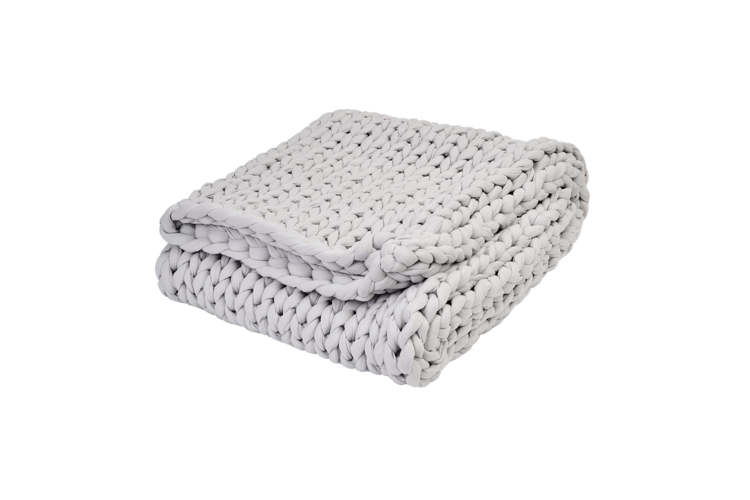 Bearaby Cotton Napper 15lb Weighted Blanket - Moonstone Grey