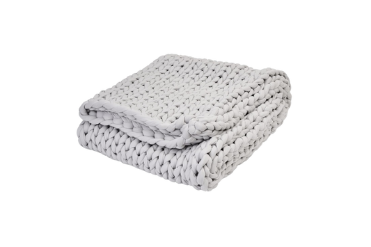 Bearaby Cotton Napper 15lb Weighted Blanket - Moonstone Grey