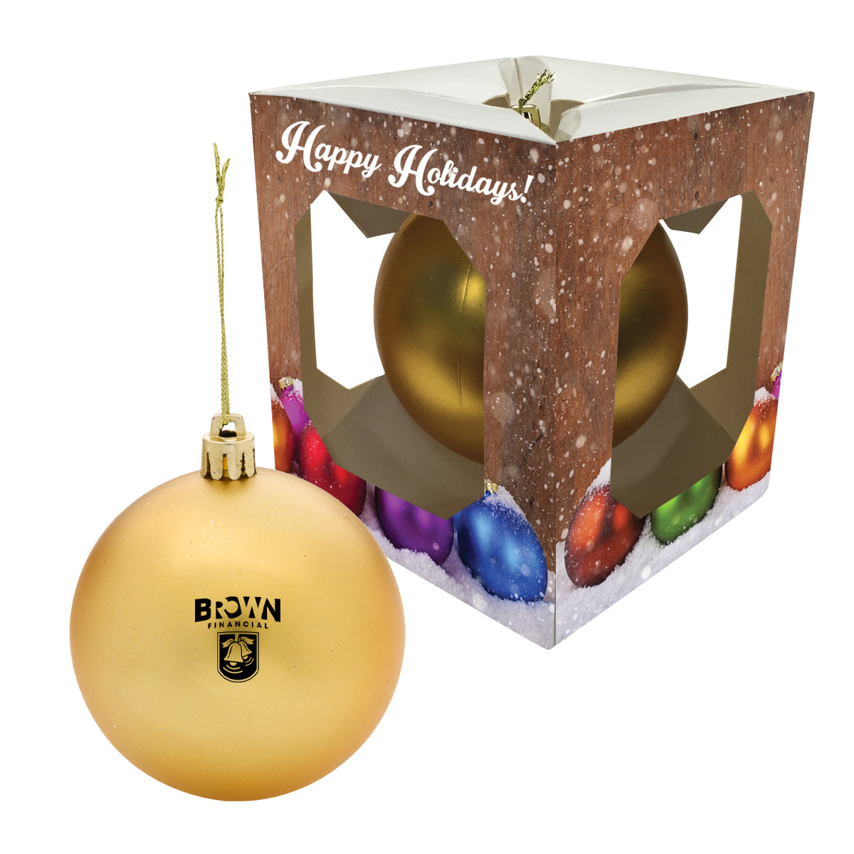 Round Ornament With Custom Window Box