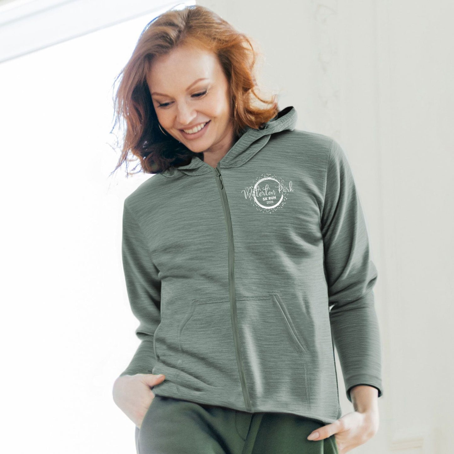 LIGHT WEIGHT FULL ZIP HOODED JERSEY - SCREEN