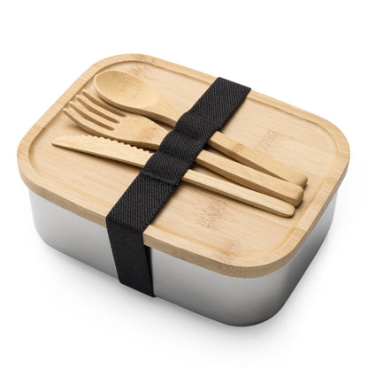 Chapman 4pc To Go Box w/Bamboo Lid & Utensils