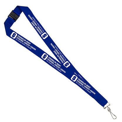 "Palmer" 1” Silkscreen Lanyard with FREE Breakaway Safety Release
