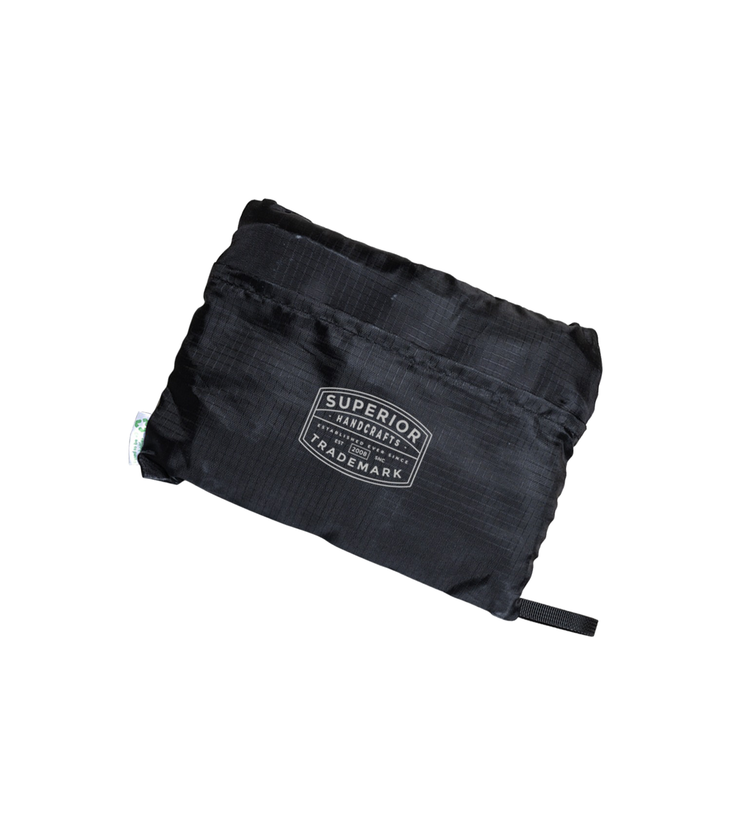 Black Foldable RPET Backpack