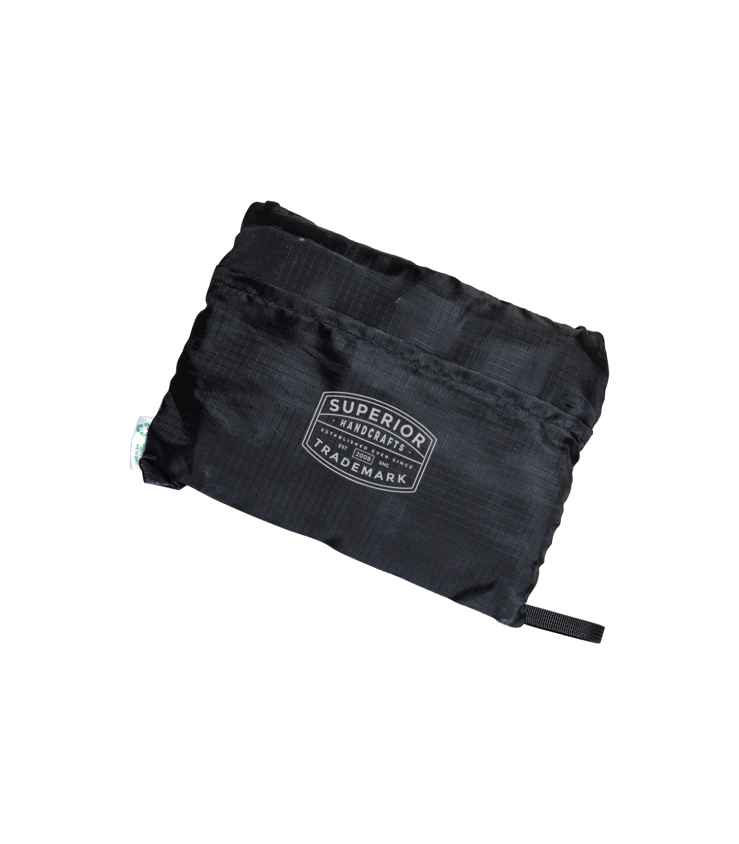 Black Foldable RPET Backpack