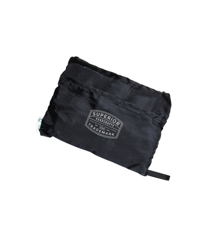 Black Foldable RPET Backpack