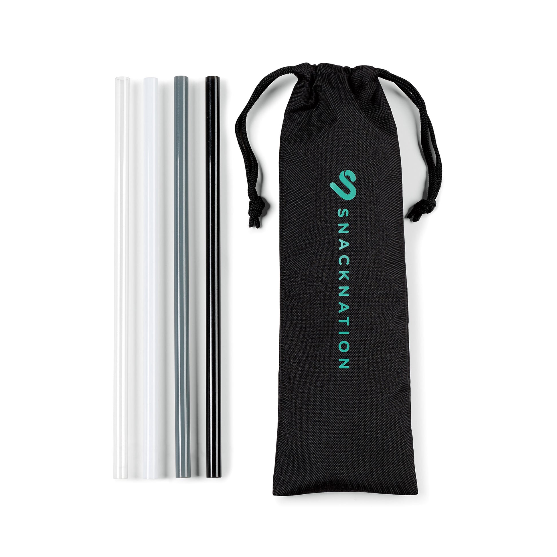 Black Aviana™ Juniper Reusable Tritan Straw Set