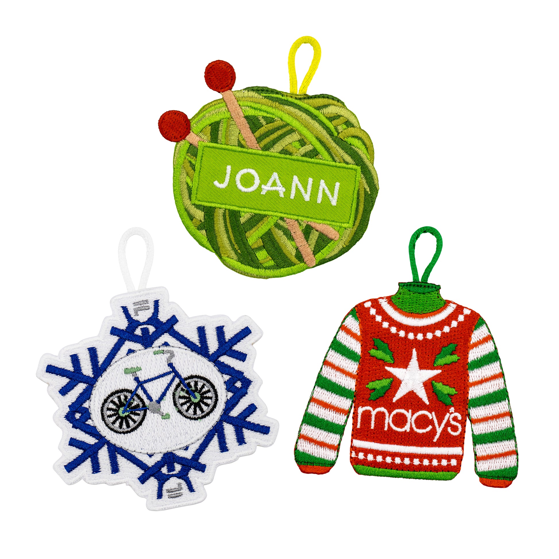 Custom Embroidered Ornaments