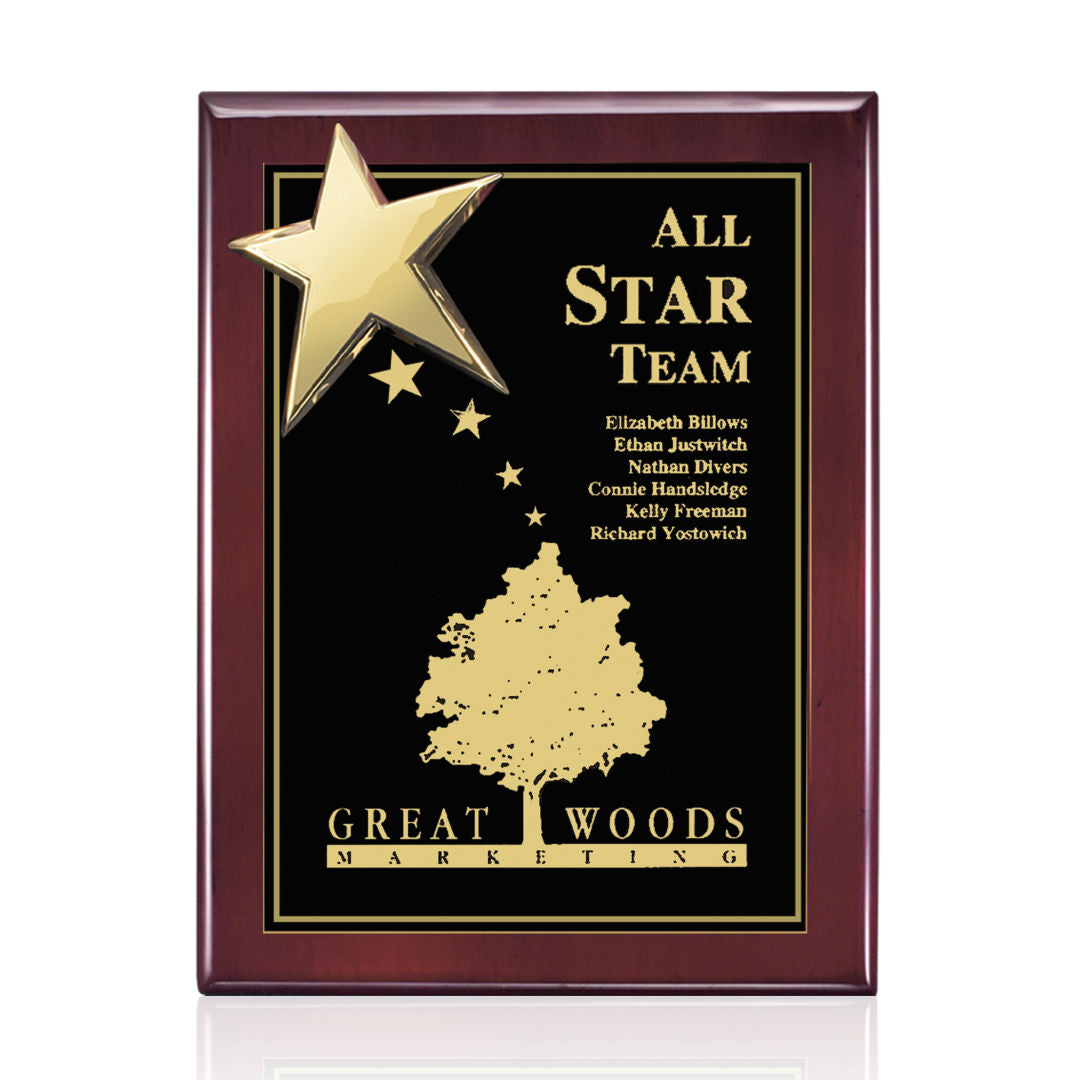Rising Star - Rosewood/Gold