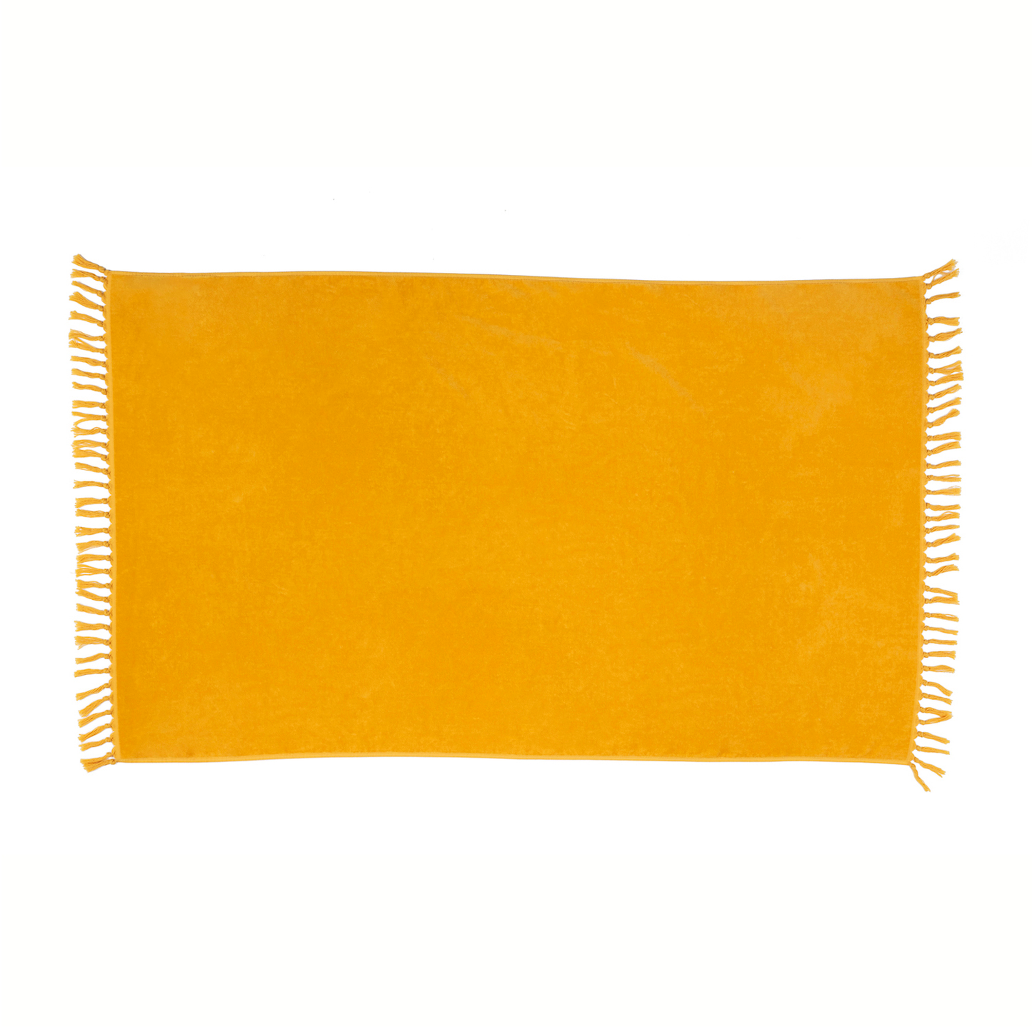 35x60 Recycled Cotton Terry Velour Beach Towel with Fringes