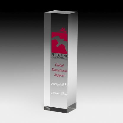 Laser Engraved Monument Obelisk Award - 9 1/2"