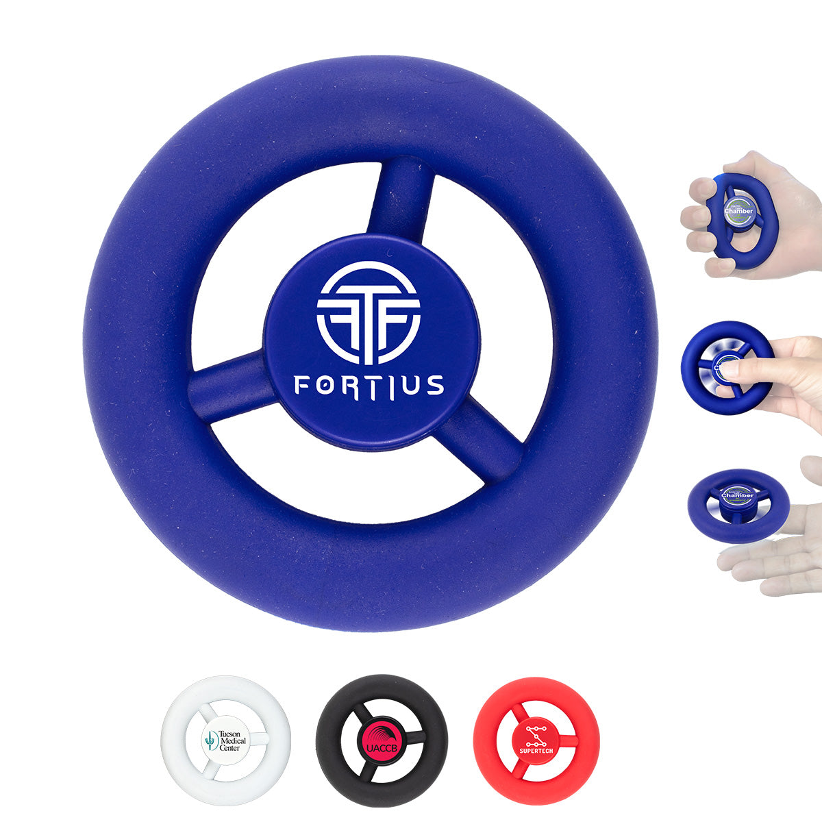 “SPIN SQUEEZE” Rubber Grip and Squeeze Spinning Stress Relieving & Exerciser