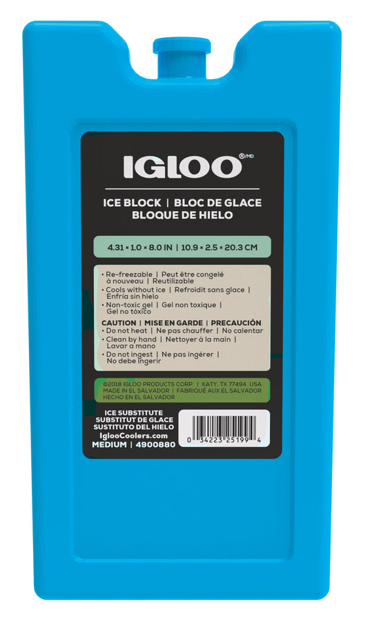Turquoise Igloo® Ice Block - Medium