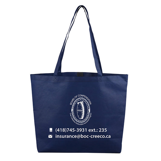 21"W x 15"H x 5" Gusset - "CAROLINA" Large Shopping and Beach Tote Bag