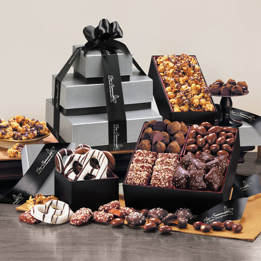 Silver & Black Tower of Sweets