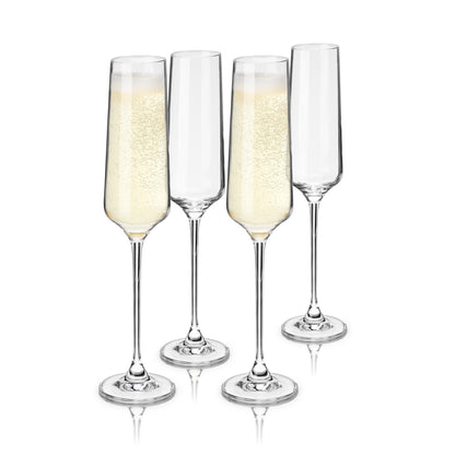 Viski® Reserve Inez Crystal Flute Glass