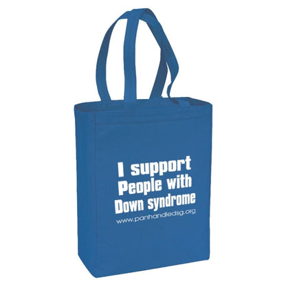 Black Canvas Gusset Shopping Tote