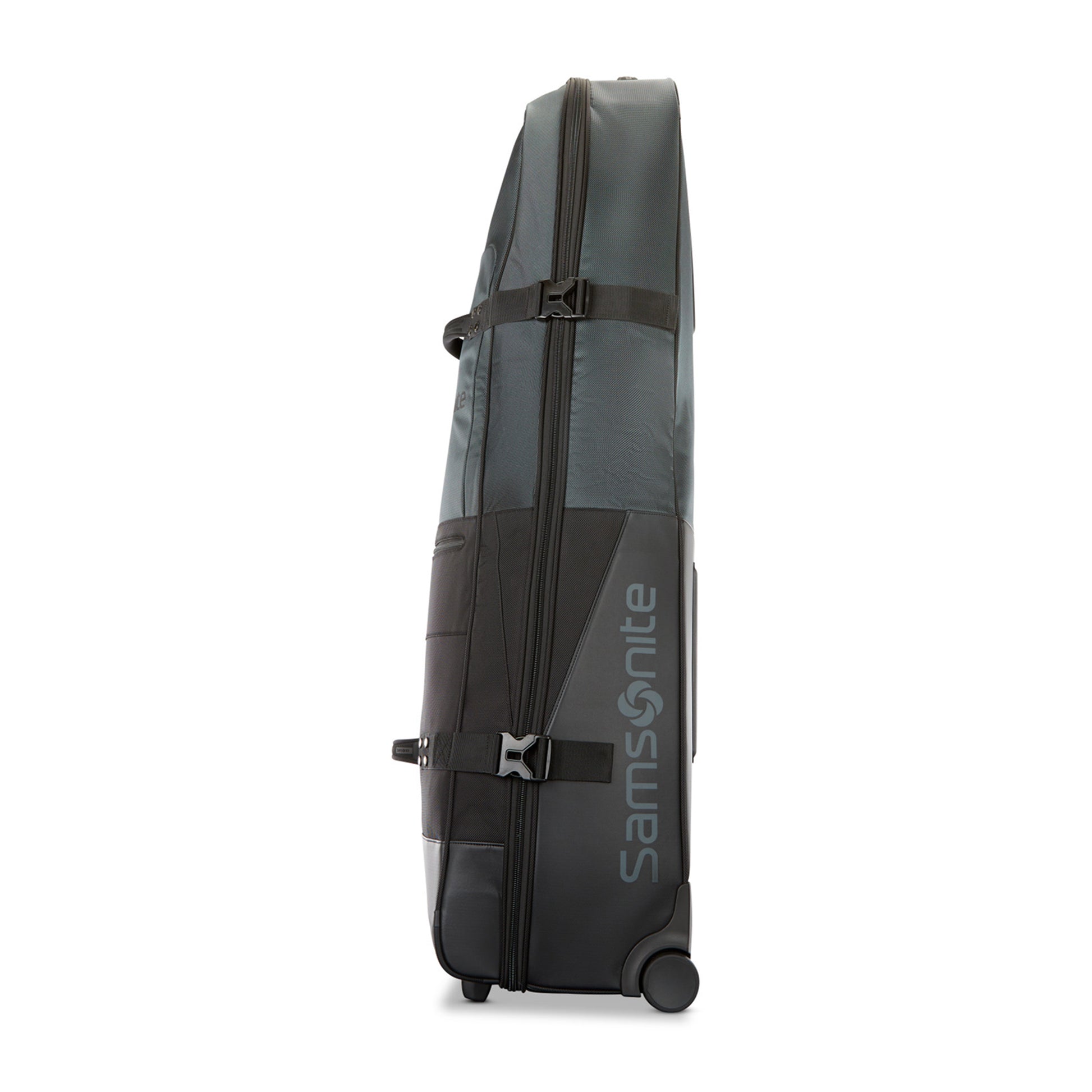 Black Samsonite Softside Travel Golf Bag with Luggage Tag