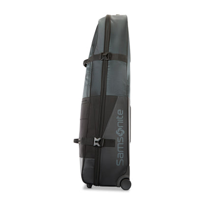 Black Samsonite Softside Travel Golf Bag with Luggage Tag