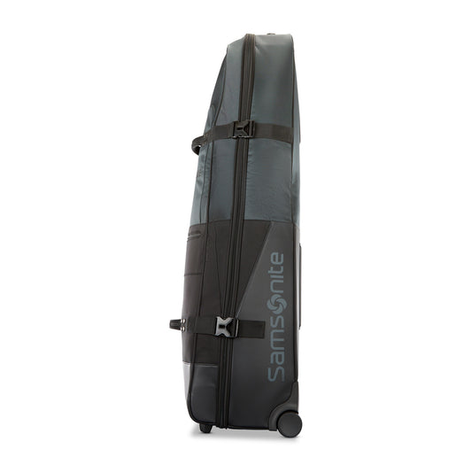 Black Samsonite Softside Travel Golf Bag with Luggage Tag