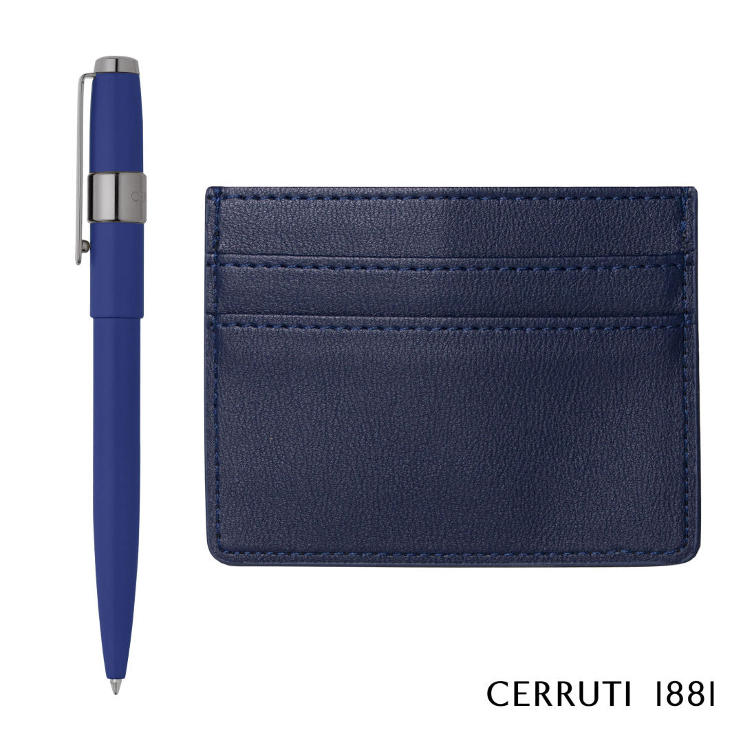 Cerruti 1881® Brick Card Holder & Block Pen Gift Set