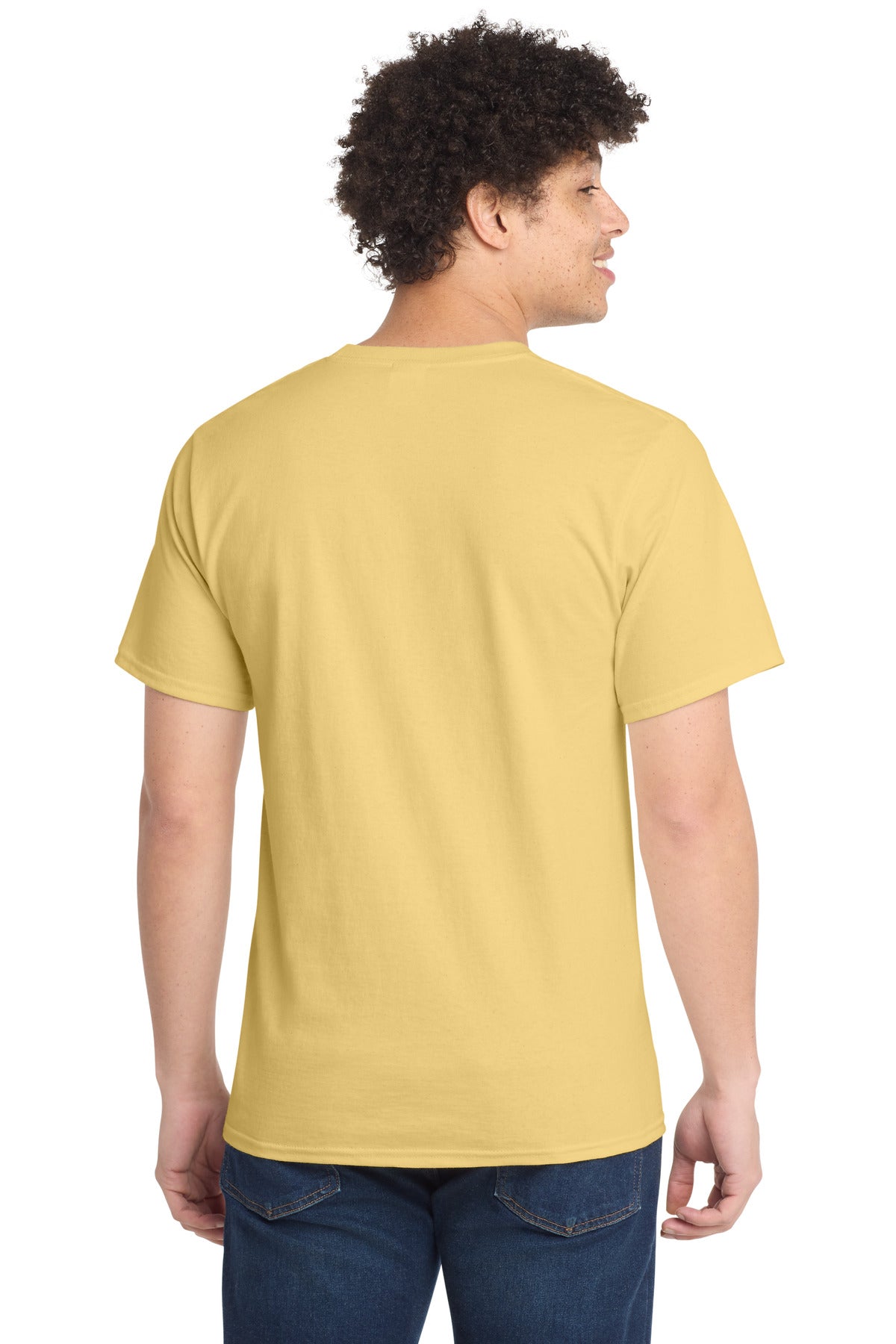 Daffodil Ylw Port & Company Tall Essential Tee. PC61T