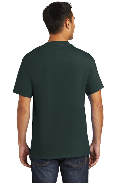 Dark Green Port & Company - Tall Essential Pocket Tee. PC61PT