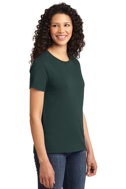 Dark Green Port & Company Women's Essential Tee. LPC61