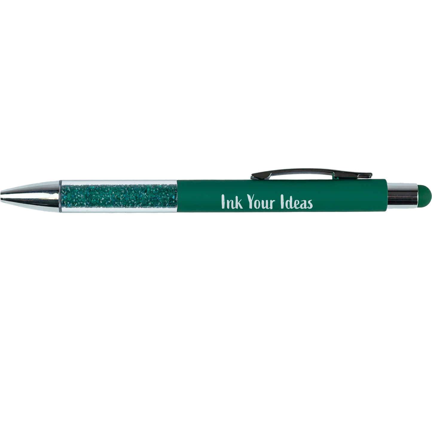 Recycled Glitter Grip Stylus Pen