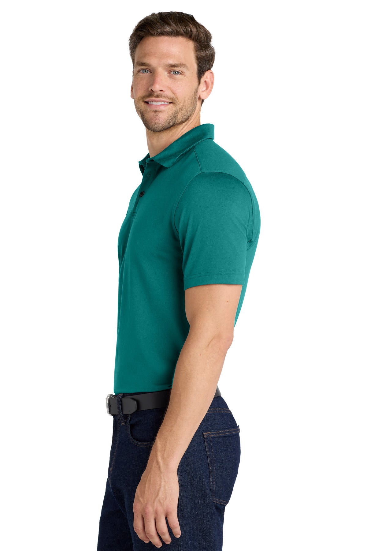 DarkTeal Port Authority City Stretch PoloK682