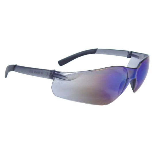 Rad-Atac™ Safety Eyewear CA - Blue Mirror Frame - Blue Mirror Lens
