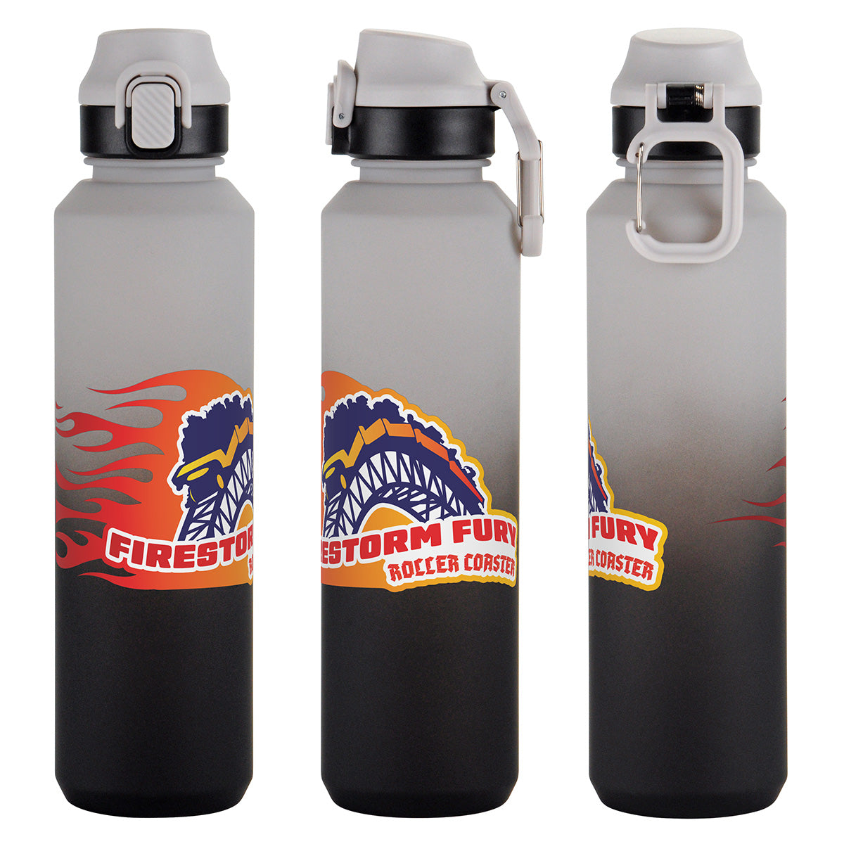 Chroma 27 oz Tritan® Bottle with Snap-Top Lid & Carabiner