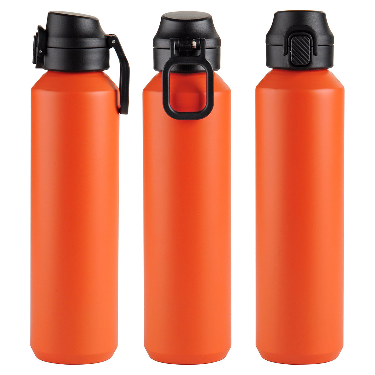 Nexus 27 oz Recycled Aluminum Bottle with Flip-Top Lid and Carabiner