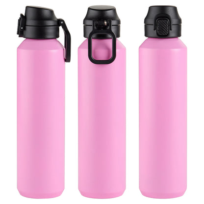 Nexus 27 oz Recycled Aluminum Bottle with Flip-Top Lid and Carabiner