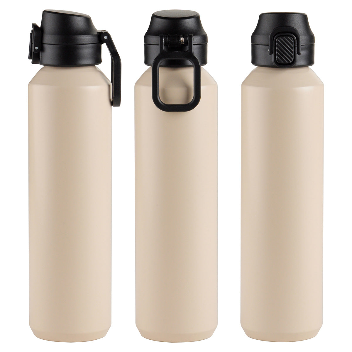 Nexus 27 oz Recycled Aluminum Bottle with Flip-Top Lid and Carabiner