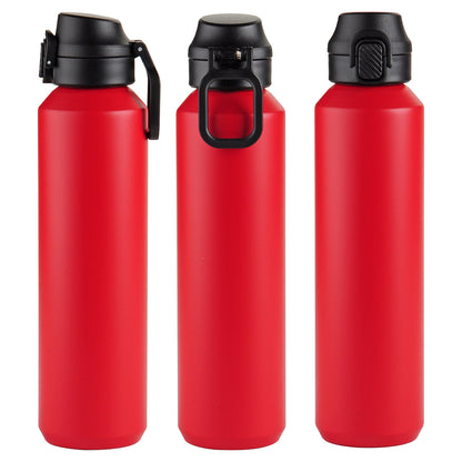 Nexus 27 oz Recycled Aluminum Bottle with Flip-Top Lid and Carabiner