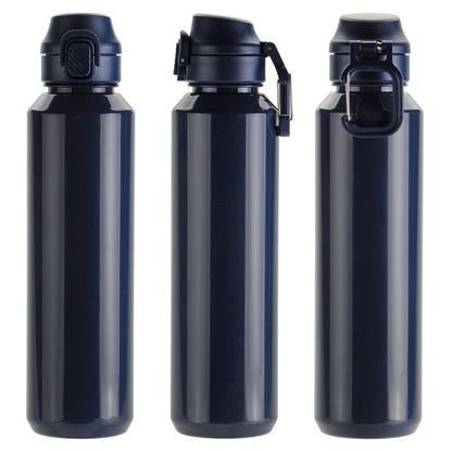 Switchback 27 oz RPET Bottle with Snap-Top Lid & Carabiner