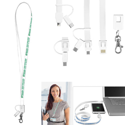 “LAYTON” 5-in-1 Lanyard Cell Phone Charging Cable