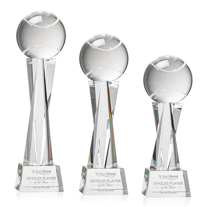Tennis Ball Award on Grafton Base - Clear