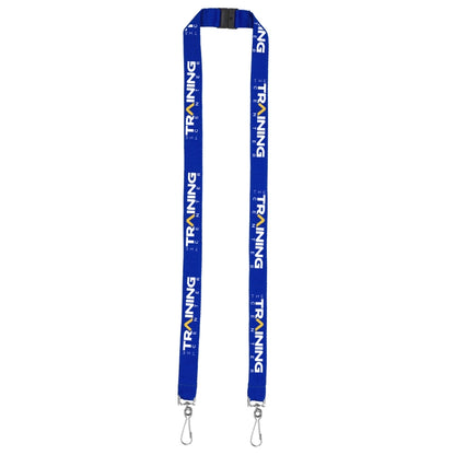 "RICARDO" 3/4" Dual Attachment Polyester Silkscreen Lanyard with FREE Breakaway Safety Release