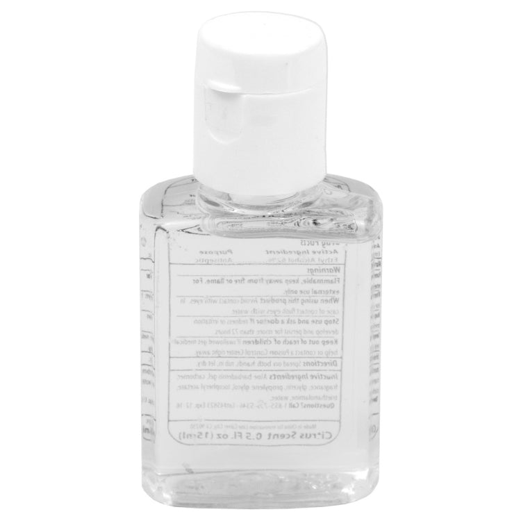 0.5 oz Compact Hand Sanitizer Antibacterial Gel in Flip-Top Squeeze Bottle (PhotoImage 4 Color)