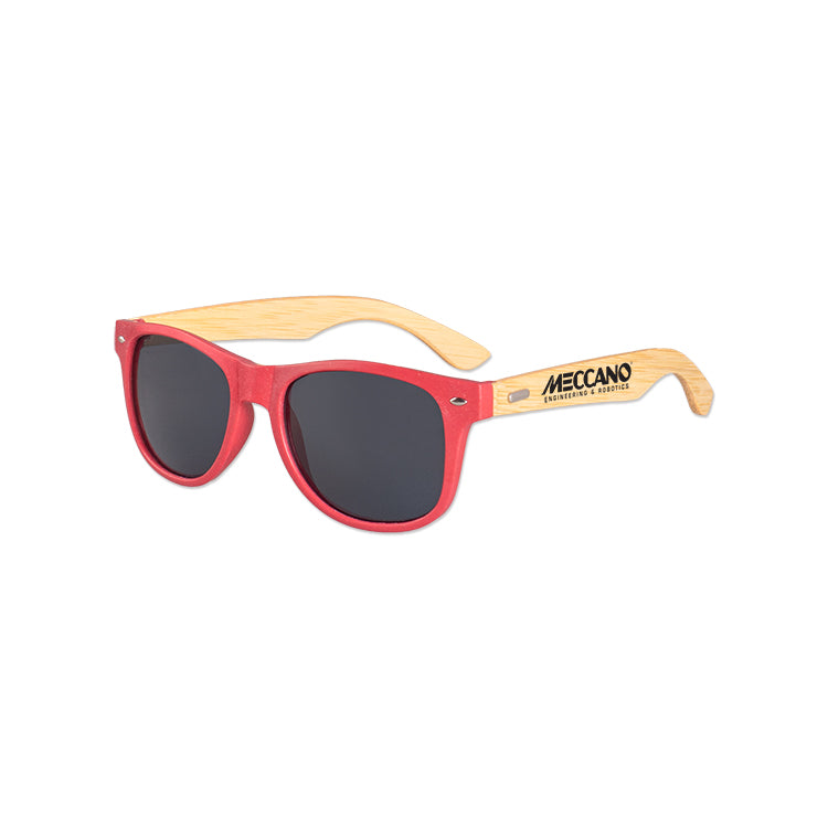 Wheat Straw Frame Iconic Bamboo Arm Sunglasses
