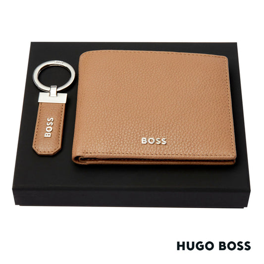 Hugo Boss® Classic Grained Key ring & Wallet Set